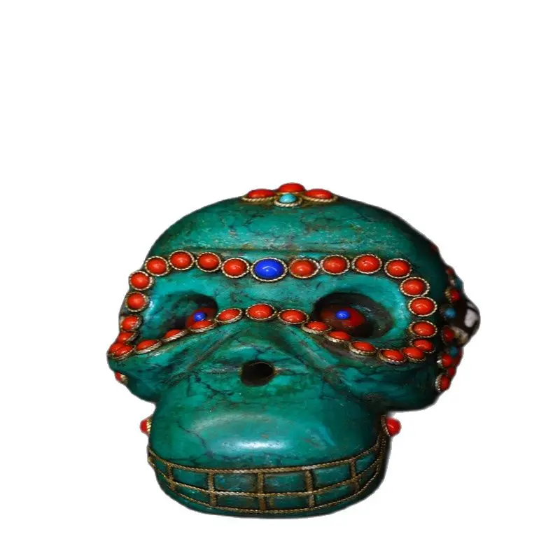 

Nepal pure handmade silk cutting inlaid pine stone corpse Tuo forest