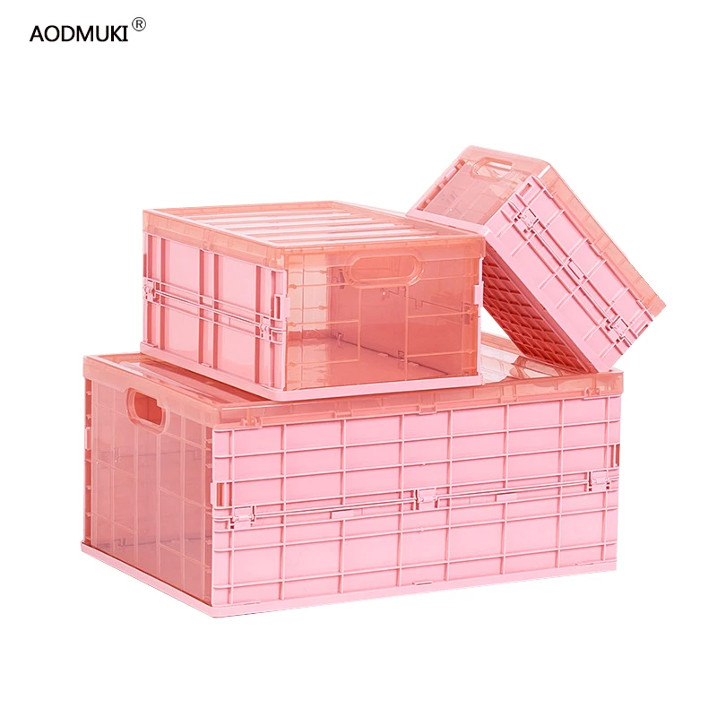 

Foldable Car Storage Box Plastic Toy Makeup Organizer Container Case Multifunction Styling Trunk Bag Auto Interior Organizer