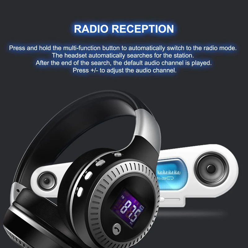 ZEALOT B19, беспроводная гарнитура, Bluetooth гарнитура, высокая точность, карта FM, беспроводная гарнитура, Беспроводная музыкальная гарнитура, стерео Bluetooth 4,1
