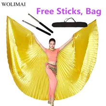 Танец живота Isis Крылья танец живота взрослый женский аксессуар Болливуд Восточный Египет египетские крылья костюм с палочками золото серебро