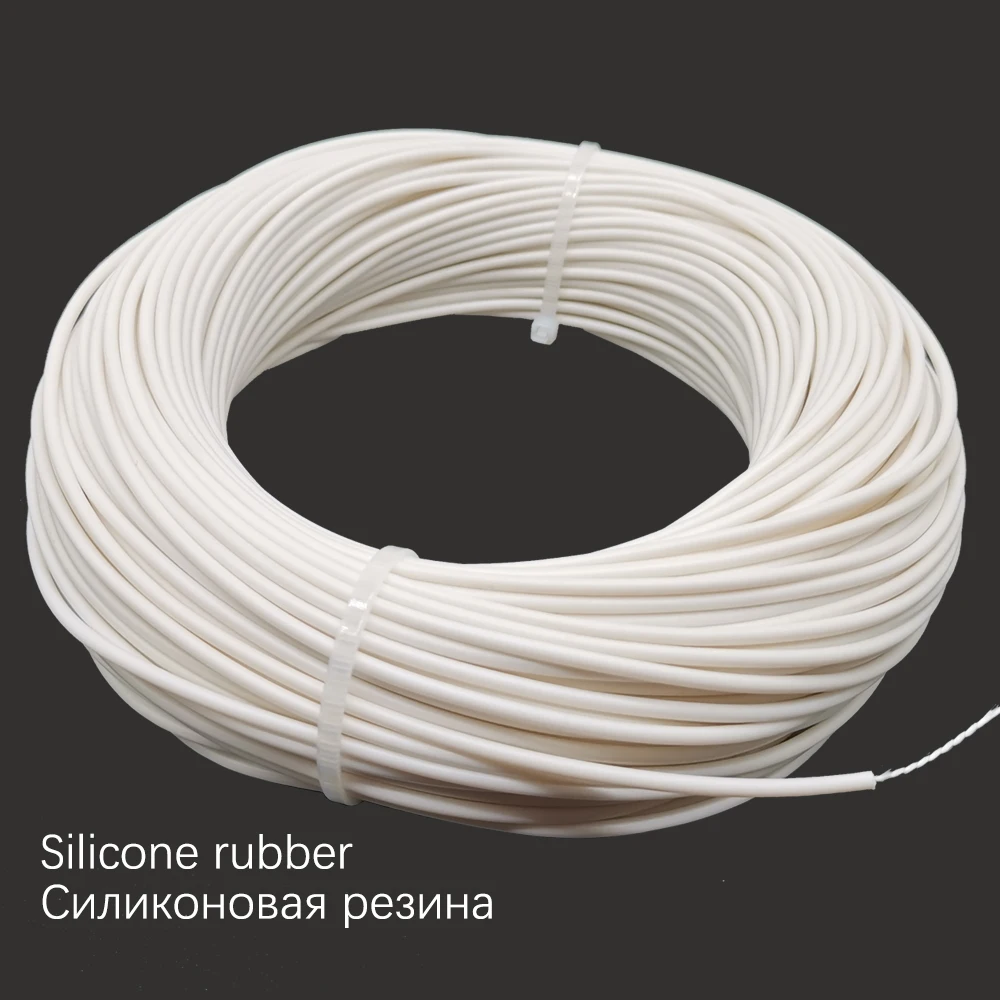  74 ohm/meter silicone rubber alloy spiral heating wire heating cable electro-thermal wire soft wram