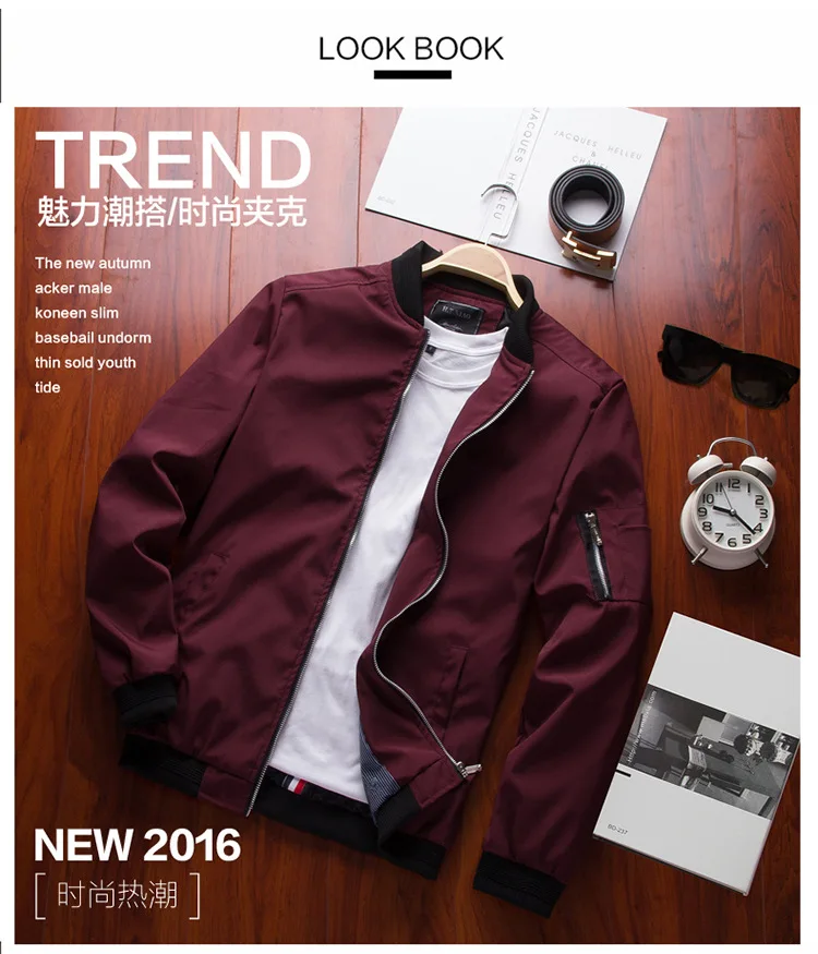 

Jacket MEN'S Coat Spring And Autumn Casual Slim Fit Korean-style Youth Large Size MEN'S Top