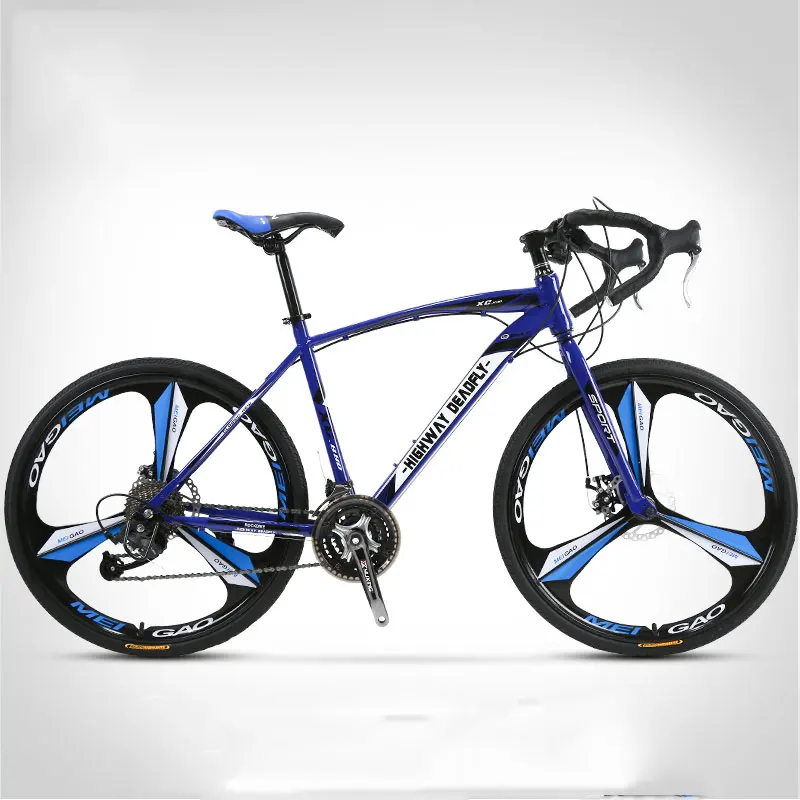 Road Bike Bicycle Bending Handle Fixed Gear Three Knife One Wheel 26 Inch Speed Double Disc Brakes Adult of Men and Women Road Bike Bicycle Bending Handle Fixed Gear Three Knife One Wheel 26 Inch Speed Double Disc Brakes Adult of Men and Women