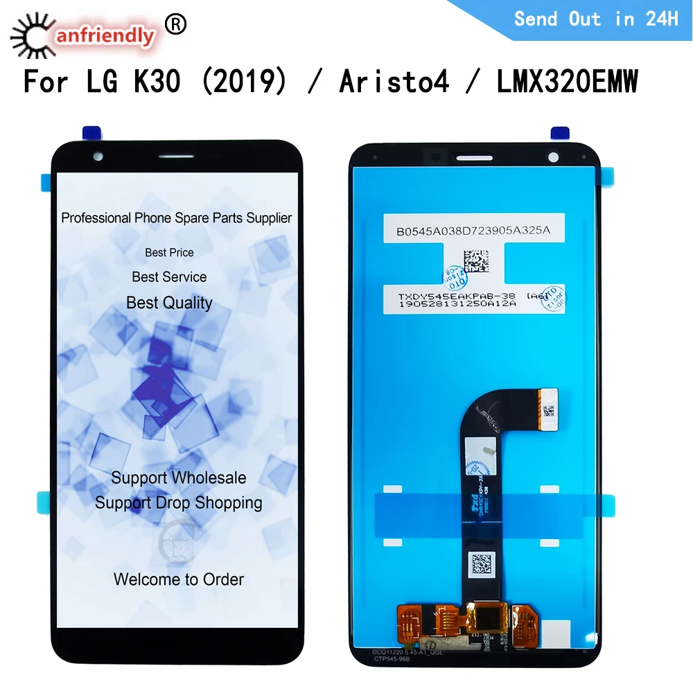 5 45 &quotIPS ЖК-дисплей для LG K30 (2019) LM-X320EMW Aristo 4 LMX320EMW сенсорная панель экран дигитайзер