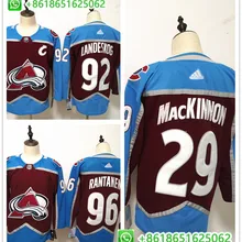 Сшитая мужская хоккейная Джерси Colorado Nathan MacKinnon Mikko Rantanen
