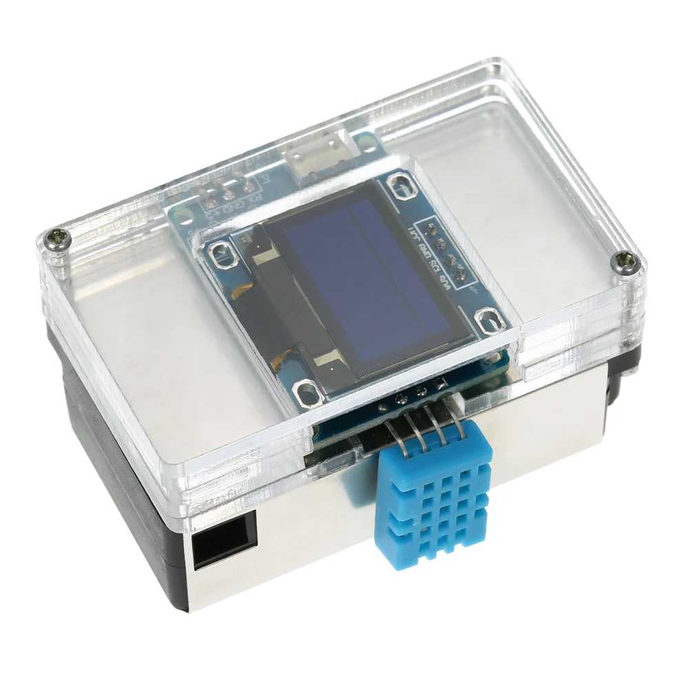 DIY PM2.5 Environment Detector Kit Air Quality Monitor with Transparent Case