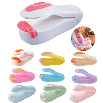 

Portable Mini Heat Sealing Machine Impulse Sealer Seal Packing Plastic Bag Household Food Bag Sealing Machine 10.3x5.2x4cm 1Pcs