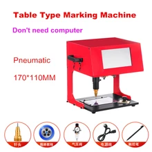 Metalen Bewegwijzering Naambord Markering Machine 170*110Mm Elektrische Pneumatische Belettering Machine Met Touch Screen Controller