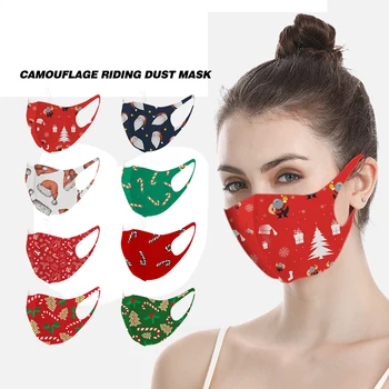 

Christmas Ornaments Merry Christmas Decorations for Home Navidad Santa Claus 3D Knitted Cotton Mouth Scarf Happy New Year 2021