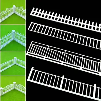 

2020 New 14mmx200mm 1pcs/lot DIY Sand Table Model Landscape Materials Plastic Fence for Train Scene and Kits Toys
