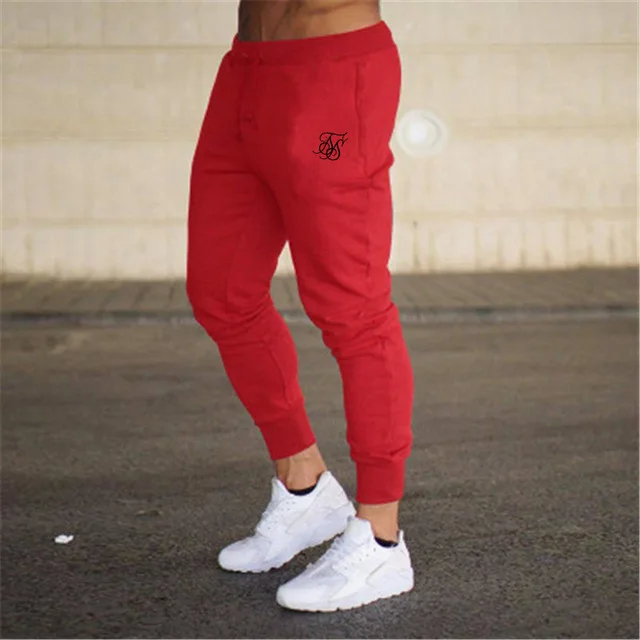 gym joggers Spring Autumn Gyms Men Joggers Sweatpants Sik Silk Men's Joggers Trousers Sporting Clothing The High Quality Bodybuilding Pants mens active wear pants Sweatpants