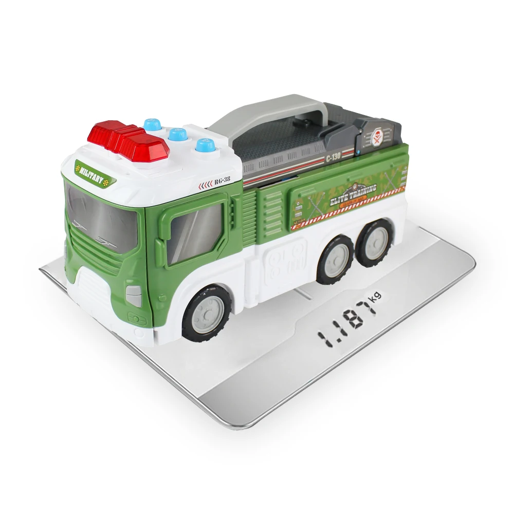 Военный автомобиль звук и светильник деформация трек мобильный штамп