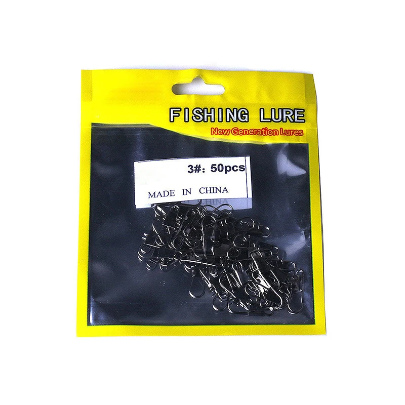 50PCS/Lot  Carp Fishing Accessories Luya Fishing Type B Pin  Rolling Swivel For Model 1#2#3#4#5#6 Stainless Steel Metal Outdoor