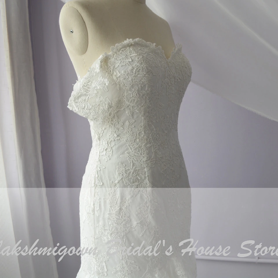 Lakshmigown размера плюс женские свадебные платья русалки с открытыми плечами Robe de Mariee длинное свадебное платье с кружевной аппликацией на заказ