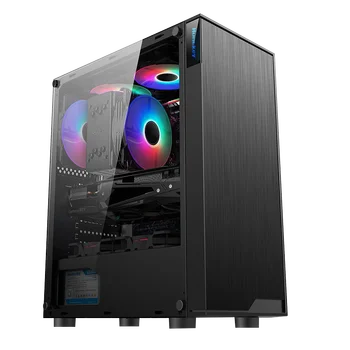 

Huntkey Gs400c Computer Chassis Desktop DIY Acrylic Side Transparent Dustproof Water-Cooled ATX Large Board Back Line