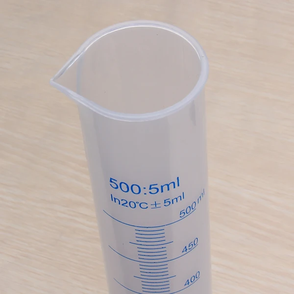 Lab Clear  Graduated Cylinder Measuring Cup Beaker Flask 500ml
