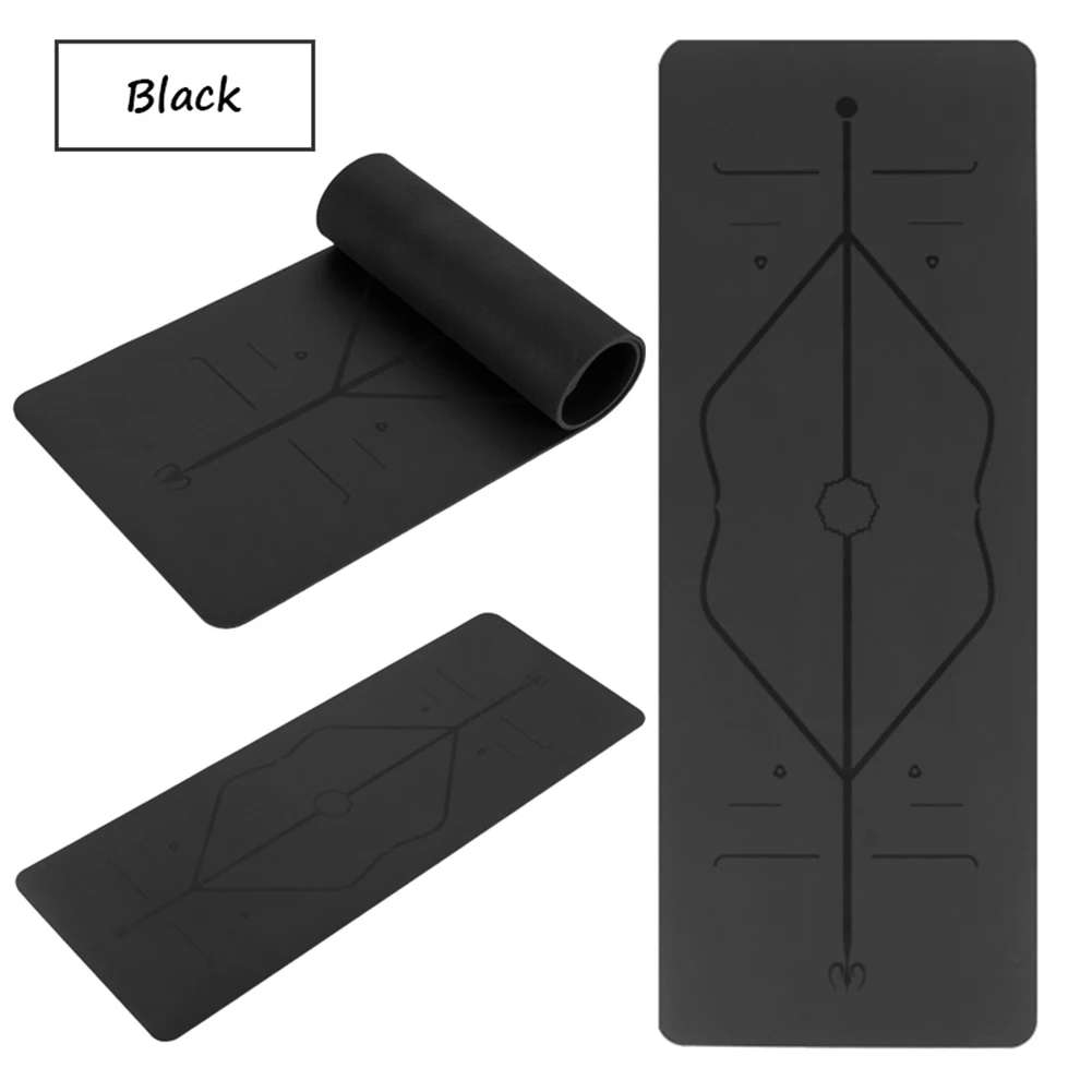 183 * 68cm * 5mm pulati natural rubber fitness mat natural eco friendly