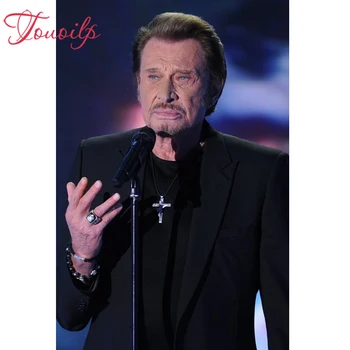 

Touoilp diy Diamond embroidery Johnny Hallyday 5d Diamond painting cross stitch 5D Square/Round Mosaic Rhinestone Home Decor