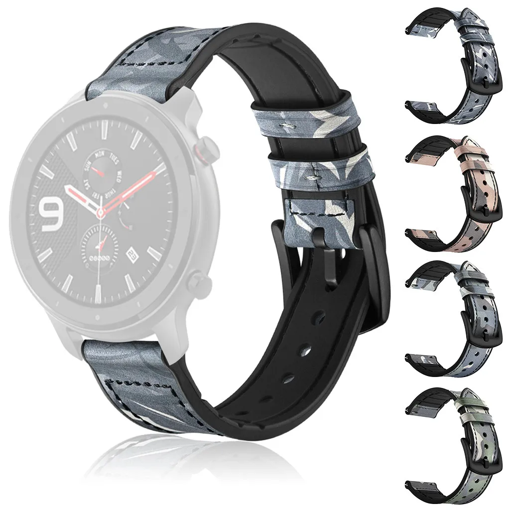 

Replacement Watch Wristband Leather Strap Band For Amazfit Gtr Smart Watch 42mm Sports Watch Sports Smart Watch