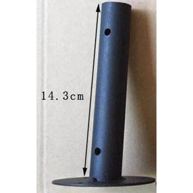 15cm 1 пара(2 шт) черный настенный стеллаж кронштейн опорная скоба с винтами круглая трубка - Цвет: 15cm