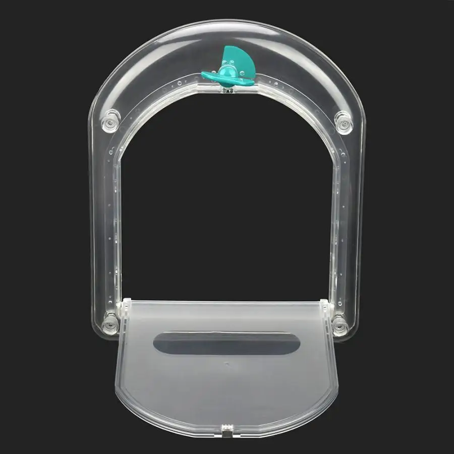 Transparent Lockable Dog Cat Kitten Door Security Flap Door ABS  Flexible Animal Small Pet Cat Dog Gate Door Pet Supplies