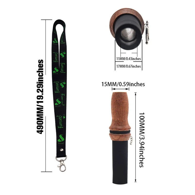 1Pc Hang Rope Strap Hookah Mouthpieces FDA Silicone& Wood Mouth Tip Hookah Sheesha Chicha Narguile Hose Drop Shipping