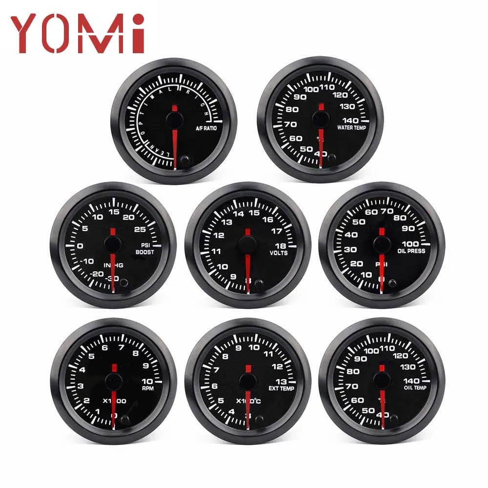 Высокоскоростной Автомобильный Тахометр YOMI 2 &quot52 мм 7 цветов термометр для масла