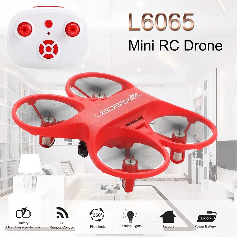 2.4GHz Mini RC Drone with LED Light Infrared Quadcopter Remote Control Portable Helicopter Electric model Pocket dron Gift Toys