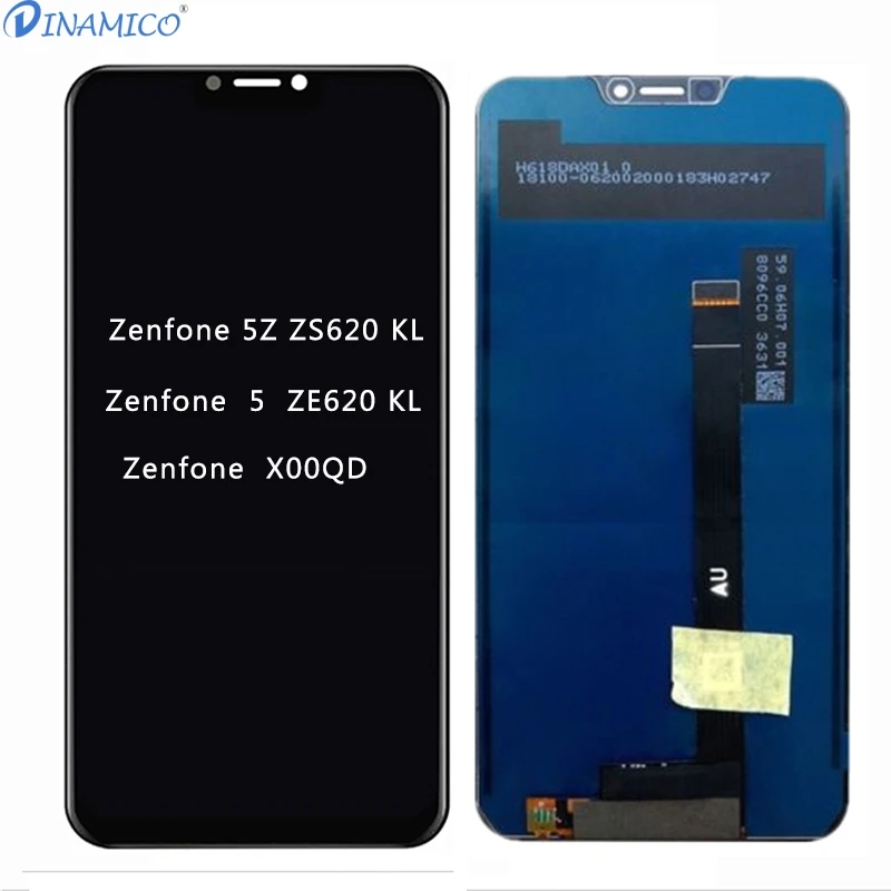 

Dinamico X00QD Display For Asus Zenfone 5Z ZS620KL LCD Touch Screen Digitizer Assembly For Zenfone 5 ZE620KL LCD+Tools Free Ship