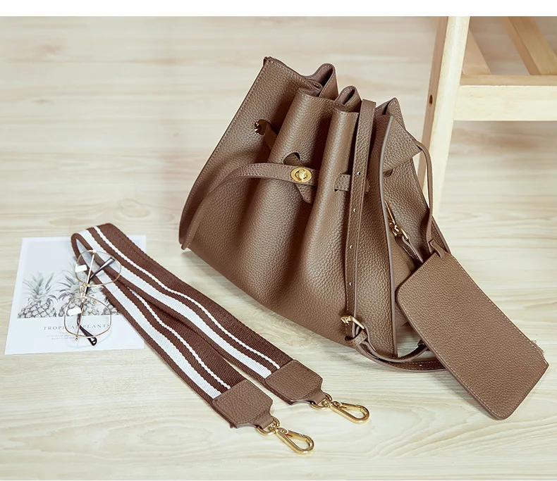 Женская сумочка, набор из натуральной кожи, женские сумки с плечевой ручкой, винтажная сумка-шоппер, кожаная сумка-тоут, дамские сумки, роскошные сумочки