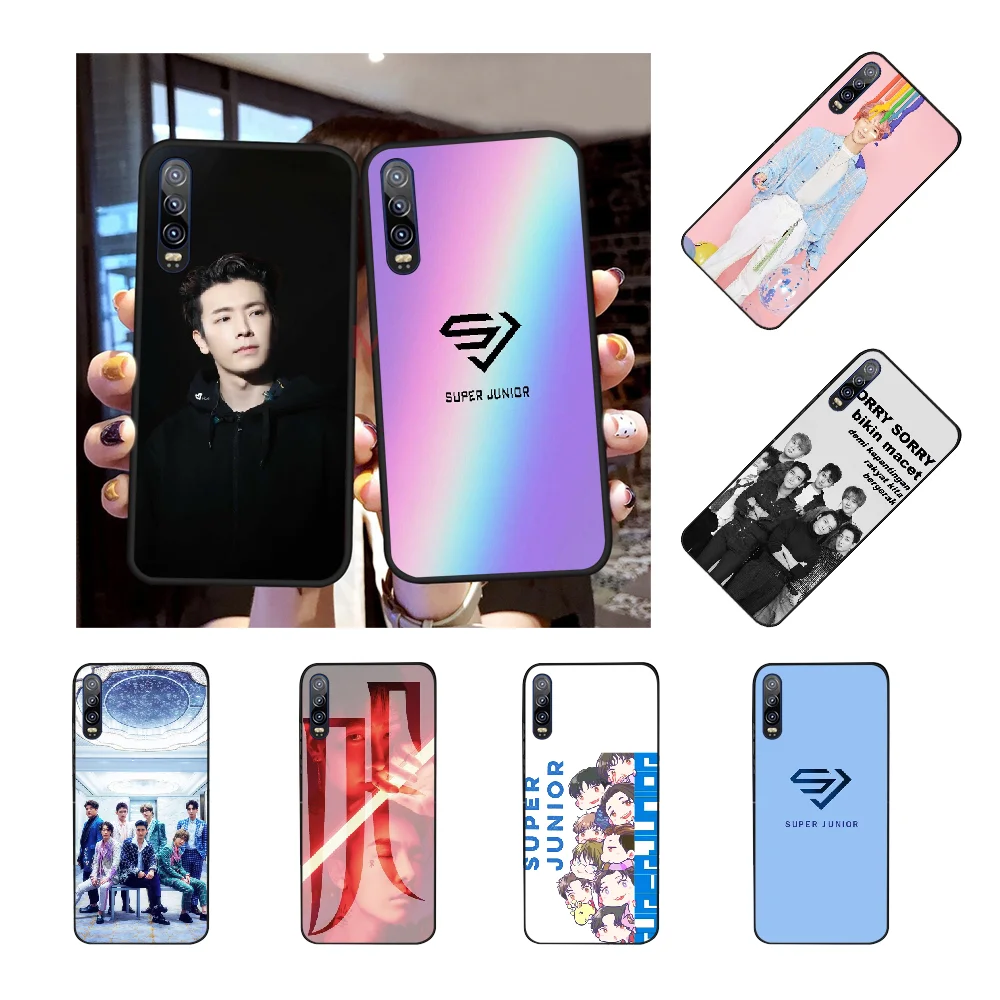 NBDRUICAI супер Junior Корейский Kpop Чехол черный мягкий чехол для телефона Huawei P30 P20 P10 P9 P8