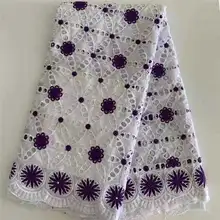 AF! Лучшие продажи нигерийские перфорированные хлопчатобумажные кружевные ткани высокого качества африканские кружевные ткани кружевной хлопковый материал! J91013