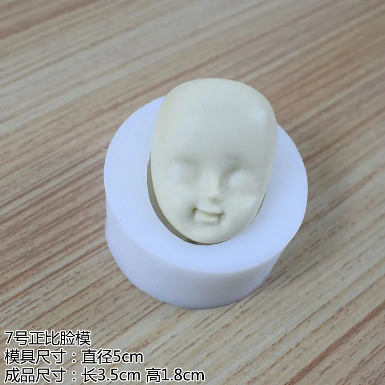 Пропорциональные лицо 3D Силиконовые формы ручной работы Ультралегкая глина мягкая керамика помадка свеча цементная Штукатурная смесь плесень набор BJD кукла формы для лица