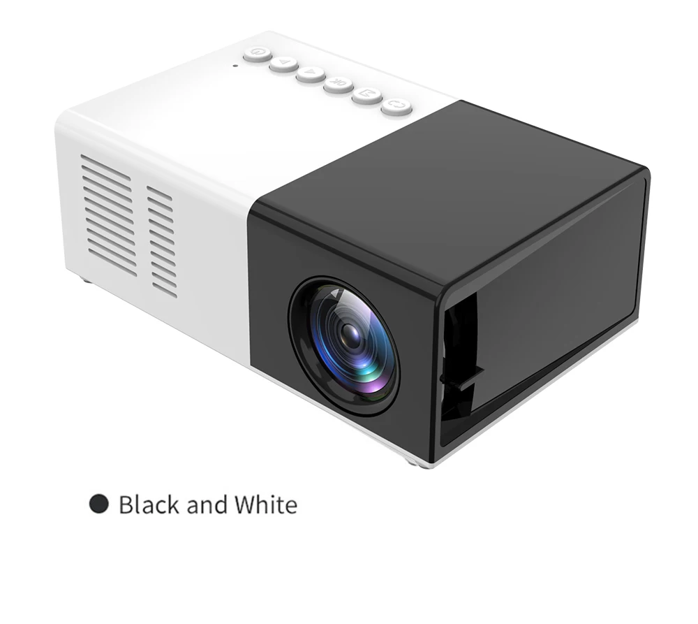 Salange J9Pro Mini Projector LED Home Media Player Audio Portable Proyectors 480x360 Pixels Supports 1080P HDMI USB Video Beamer