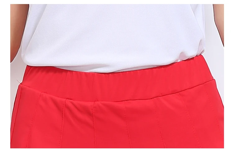 Стиль Женская теннисная юбка разделенная юбка летняя тонкая юбка большой размер квадратный Танец Фитнес упражнения группы сгусток