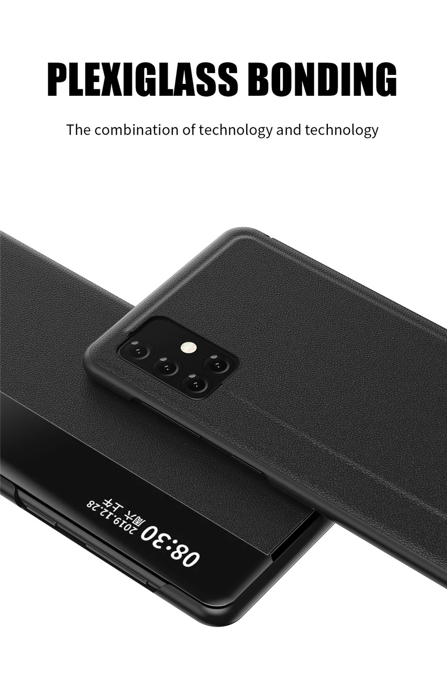 Smart View Flip Case For Samsung Galaxy A50 A51 A71 A70 Note 10 9 8 S20 Ultra FE S10 Lite S9 S8 S7 Edge J4 J6 Plus A6 2018 Cover silicone case for samsung