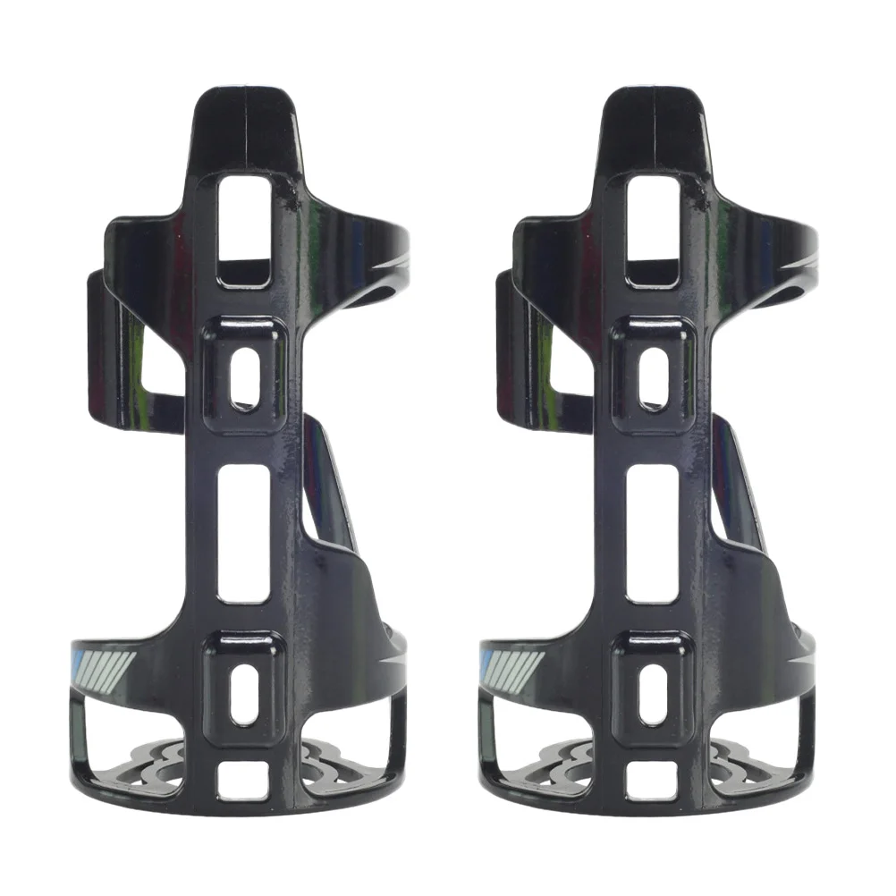 2pcs Universal Road Bike Water Bottle Holder Bicycle Bottle Cup Organizer Bottle Cages Holder Bracket Bike Accessories - Цвет: Черный