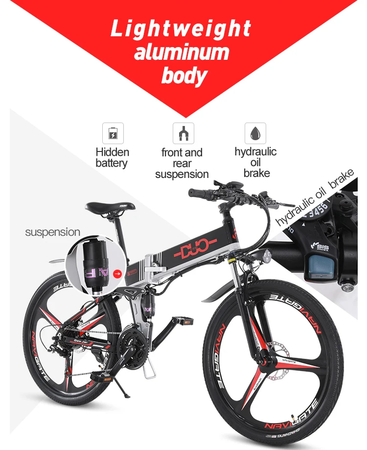 M90 Электрический велосипед 350 Вт 110 км 21 скорость 40 км/ч батарея ebike Электрический 2" внедорожный электрический велосипед складной e велосипед