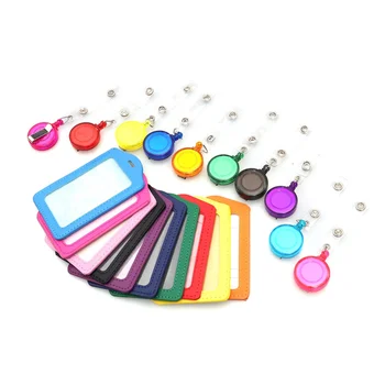 

24pcs Badge Holders Card Cover Badge Reel Swivel Clip ID Badge Reel Clip for Daily Use