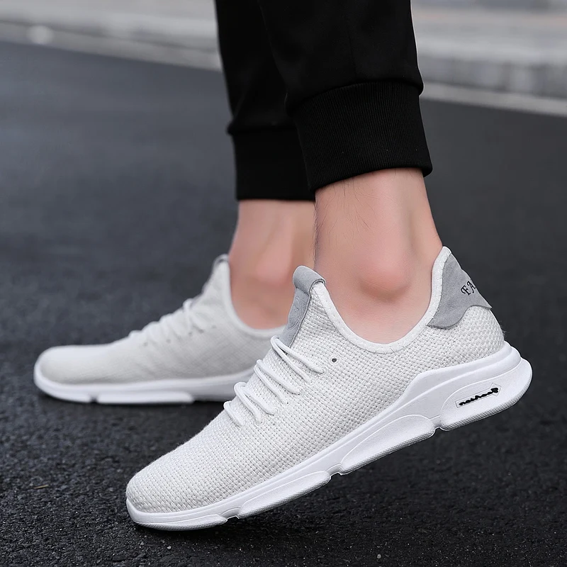 

men's hemp shoes breathable cool male casual shoes lightweight man lace up board shoes summer comfortable footwear 2019