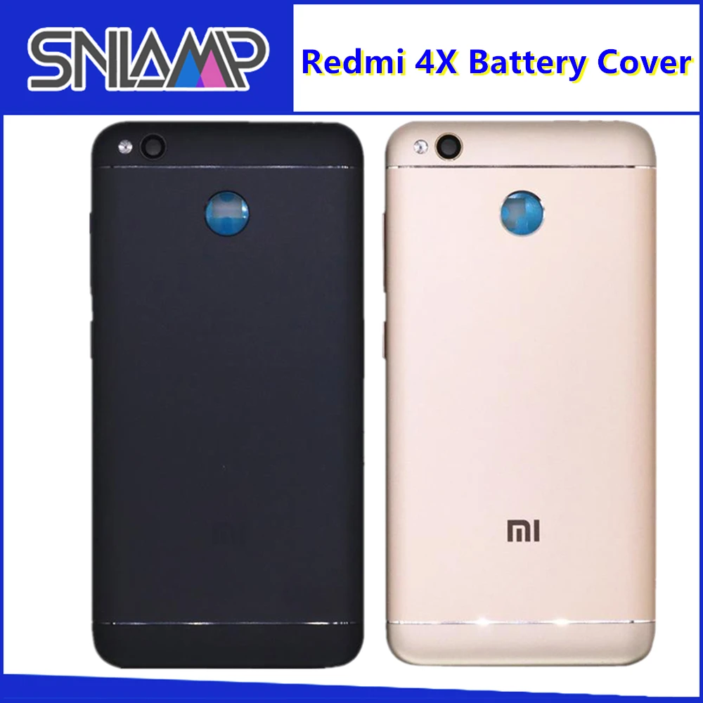Для Redmi 4X Крышка батарейного отсека задняя дверь корпус средняя панель запасные