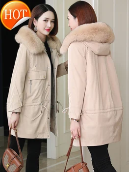 GĂŒnstig Neue Winter Haining Kaninchen Haar Abnehmbarer Pelz Liner Fuchs Kragen