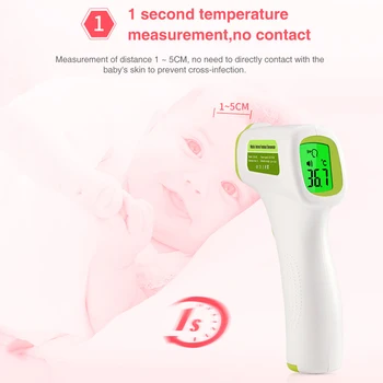 

Muti-fuction Baby Adult Digital thermomete Infrared Forehead Body Thermometer Gun Non-contact Temperature Measurement Device