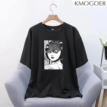 

Tomie Junji Ito T-Shirt Men Unisex Anime Cartoon Tomie Shintaro Kago Girl Aesthetic Japanese Anime Graphic Tees Male