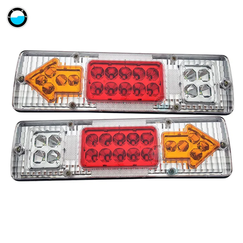2 pcs 19 LED 2 шт. водонепроницаемый автомобильный 8 19 20 30 46 72LED задний светильник пара Лодочный Прицеп 12 В/24 В задние части для прицепа грузовика автомобильный светильник i - Цвет: 2 pcs 19 LED
