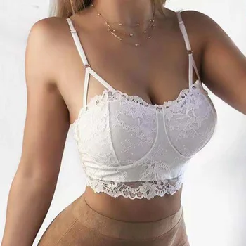 

Sexy Ladies Seamless Push Up Bra Thin Bralette Wire Free Lingerie 3/4 Cup Solid Lace Women Bras