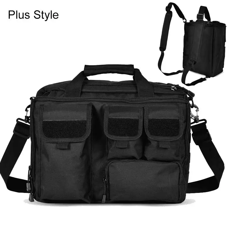 Plus Style Black 15 ''Molle Военная Сумка для ноутбука Тактический компьютерный рюкзак сумка-почтальонка милая сумка на ремне для кемпинга на открытом воздухе спортивная сумка XA672WA - Цвет: Plus Style Black