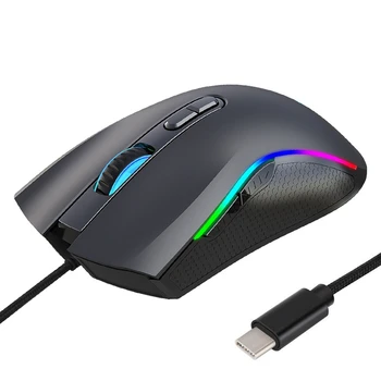 

HXSJ A869 RGB 7200DPI 7 Buttons GRB Colors LED Optical USB Wired Mouse Gamer Mice Computer Gaming Mouse for Pro Gamer