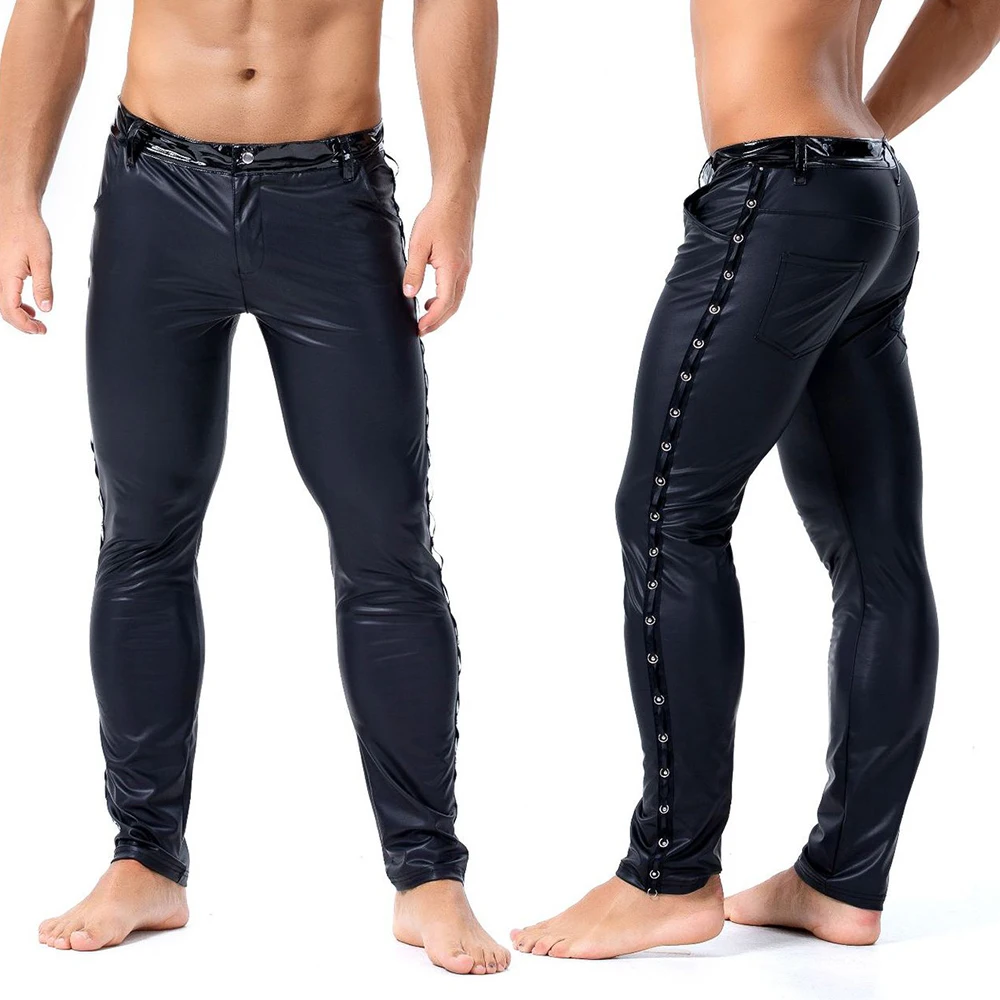 patent vinyl pants