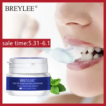 

BREYLEE Teeth Whitening Powder Toothpaste Dental Tools White Teeth Cleaning Oral Hygiene Toothbrush Gel Remove Plaque Stains 30g